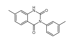 7-methyl-3-m-tolyl-1H-quinazoline-2,4-dione结构式