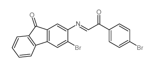 3-bromo-2-[[2-(4-bromophenyl)-2-oxo-ethylidene]amino]fluoren-9-one picture