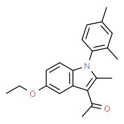 1-[1-(2,4-Dimethylphenyl)-5-ethoxy-2-methyl-1H-indol-3-yl]ethanone structure