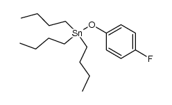 tributyl(4-fluorophenoxy)stannane Structure