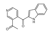 1-(4-((1H)-Indol-2-ylcarbonyl)-3-pyridinyl)ethanone结构式