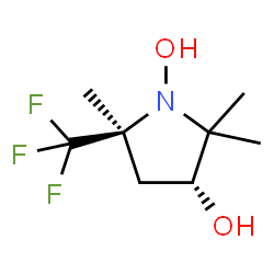 3-Pyrrolidinol, 1-hydroxy-2,2,5-trimethyl-5-(trifluoromethyl)-, (3R,5S)-rel- (9CI) picture