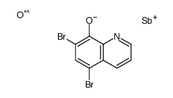 (5,7-dibromoquinolin-8-yl)oxy-oxostibane结构式