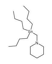 (N-Piperidinomethyl)tributylzinn结构式
