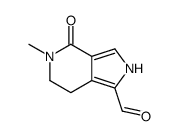 2H-Pyrrolo[3,4-c]pyridine-1-carboxaldehyde,4,5,6,7-tetrahydro-5-methyl-4-oxo-(9CI) structure