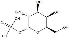2-Amino-2-deoxy-α-D-galactopyranose 1-phosphoric acid Structure