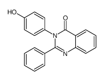 3-(4-hydroxyphenyl)-2-phenylquinazolin-4-one Structure