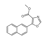 Methyl 5-(2-naphthyl)-1,3-oxazole-4-carboxylate结构式