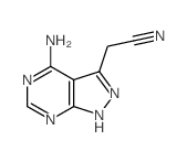 1H-Pyrazolo[3,4-d]pyrimidine-3-acetonitrile,4-amino-结构式