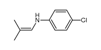 4-chloro-N-(2-methylprop-1-en-1-yl)aniline Structure