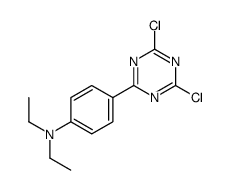 4-(4,6-dichloro-1,3,5-triazin-2-yl)-N,N-diethylaniline结构式