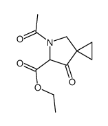 Ethyl 5-acetyl-7-oxo-5-azaspiro[2.4]heptane-6-carboxylate structure