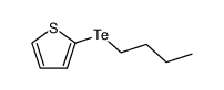 2-butyltellutium thiophene Structure