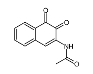 3-acetylamino-[1,2]naphthoquinone结构式