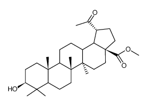 methyl 3β-hydroxy-20-oxo-30-norlupan-28-oate Structure