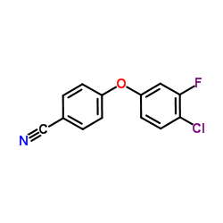 4-(4-Chloro-3-fluorophenoxy)benzonitrile结构式