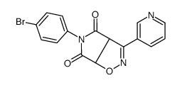 5-(4-bromophenyl)-3-pyridin-3-yl-3a,6a-dihydropyrrolo[3,4-d][1,2]oxazole-4,6-dione结构式