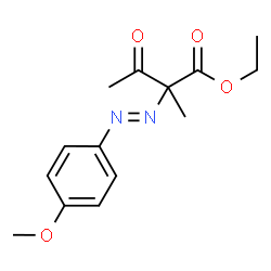 (E)-ETHYL 2-((4-METHOXYPHENYL)DIAZENYL)-2-METHYL-3-OXOBUTANOATE Structure