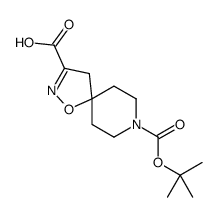 8-(TERT-BUTOXYCARBONYL)-1-OXA-2,8-DIAZASPIRO[4.5]DEC-2-ENE-3-CARBOXYLIC ACID structure