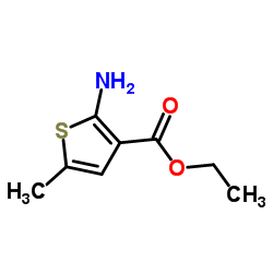 Ethyl 2-amino-5-methyl-3-thiophenecarboxylate structure