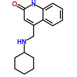 4-[(Cyclohexylamino)methyl]-2(1H)-quinolinone Structure