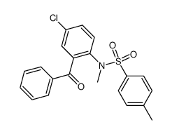 5-Chlor-2-(N-methyl-toluol-4-sulfonylamino)-benzophenon Structure