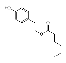 2-(4-hydroxyphenyl)ethyl hexanoate Structure