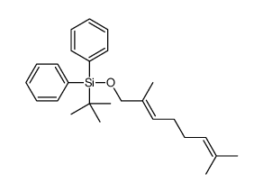 tert-butyl-(2,7-dimethylocta-2,6-dienoxy)-diphenylsilane Structure