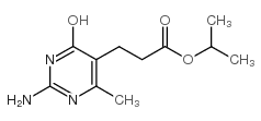 propan-2-yl 3-(2-amino-6-methyl-4-oxo-1H-pyrimidin-5-yl)propanoate结构式