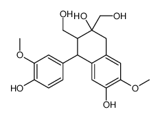 4-(4-hydroxy-3-methoxyphenyl)-2,3-bis(hydroxymethyl)-7-methoxy-3,4-dihydro-1H-naphthalene-2,6-diol Structure