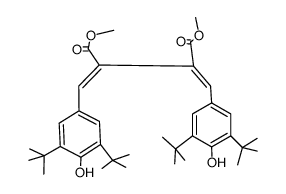 dimethyl 2,3-bis[[3,5-bis(tert-butyl)-4-hydroxyphenyl]methylene]butanedionate Structure