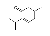 5-Methyl-2-(1-methylethyl)-2-cyclohexen-1-one结构式