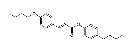 (4-butylphenyl) 3-(4-pentoxyphenyl)prop-2-enoate结构式