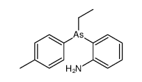 2-[ethyl-(4-methylphenyl)arsanyl]aniline Structure