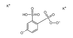 dipotassium 2,5(or 3,6)-dihydroxybenzenedisulphonate Structure