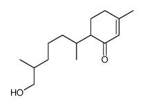 6-(6-Hydroxy-1,5-dimethylhexyl)-3-methyl-2-cyclohexen-1-one结构式