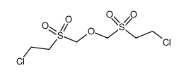 bis(2-chloroethylsulfonylmethyl) ether Structure