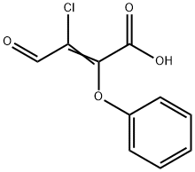 α-Phenoxy-β-chloro-β-formylacrylic acid结构式