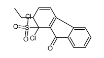 1-chloro-2-ethyl-9-oxo-2H-fluorene-1-sulfonyl chloride Structure