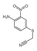 2-(4-amino-3-nitrophenyl)sulfanylacetonitrile结构式