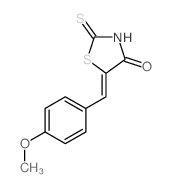 4-Thiazolidinone, 5-[ (4-methoxyphenyl)methylene]-2-thioxo-结构式