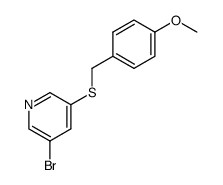 3-bromo-5-(4-methoxy-benzylsulfanyl)-pyridine Structure