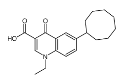 6-cyclooctyl-1-ethyl-4-oxoquinoline-3-carboxylic acid结构式