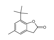 7-tert-butyl-5-methyl-3H-benzofuran-2-one结构式