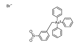 (3-nitrophenyl)methyl-triphenylarsanium,bromide Structure