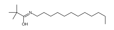 N-dodecyl-2,2-dimethylpropanamide结构式