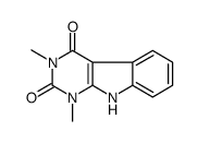 1,3-dimethyl-9H-pyrimido[4,5-b]indole-2,4-dione Structure