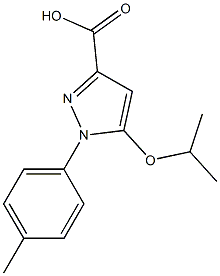 5-isopropoxy-1-p-tolyl-1H-pyrazole-3-carboxylic acid Structure