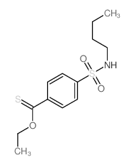 Benzenecarbothioicacid, 4-[(butylamino)sulfonyl]-, O-ethyl ester结构式