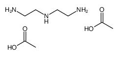N-(2-aminoethyl)ethylenediamine diacetate Structure